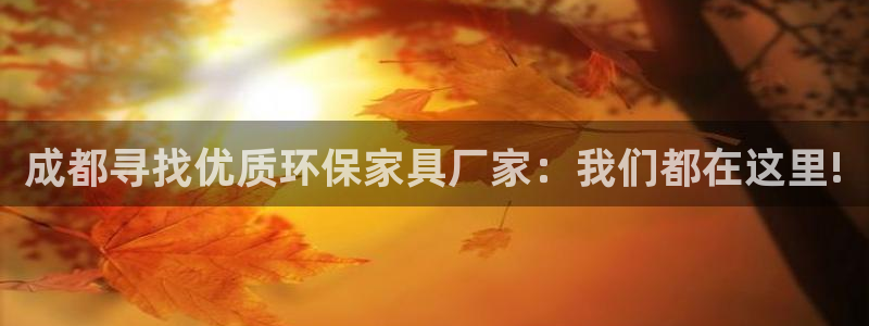 杏耀平台登录入口：成都寻找优质环保家具厂家：我们都在这里!