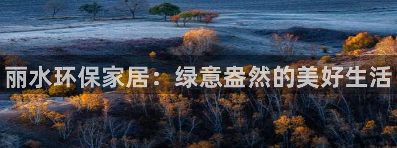 杏耀3注册：丽水环保家居：绿意盎然的美好生活